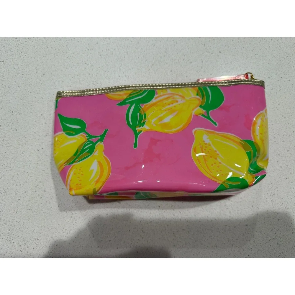 Lilly Pulitzer for‎ Estee Lauder Cosmetic Pouch Pink/Yellow